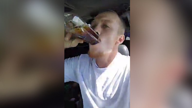 ‘I’m going down in history’: Man broadcasts drunken, GTA-style police chase on FB live (VIDEO)