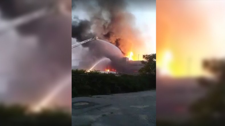 Massive fire ravages Massachusetts construction site (PHOTOS, VIDEOS)