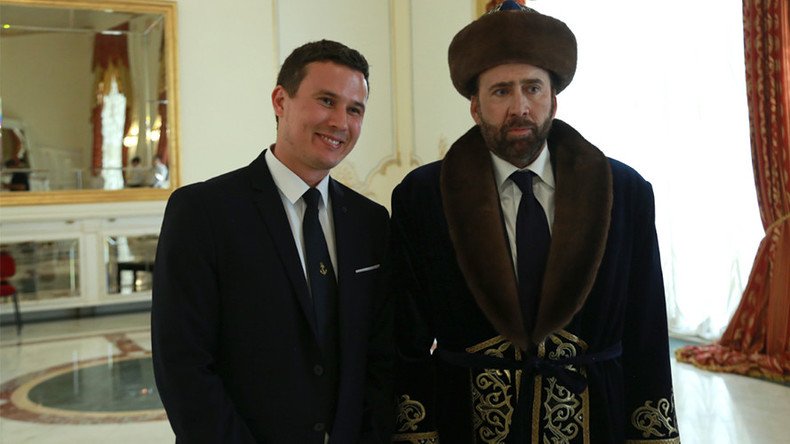 Nicolas Cage sparks meme meltdown after donning traditional Kazakh dress