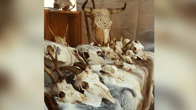 Russian artist transforms dead animals’ skulls into mesmerizing artwork (PHOTOS)
