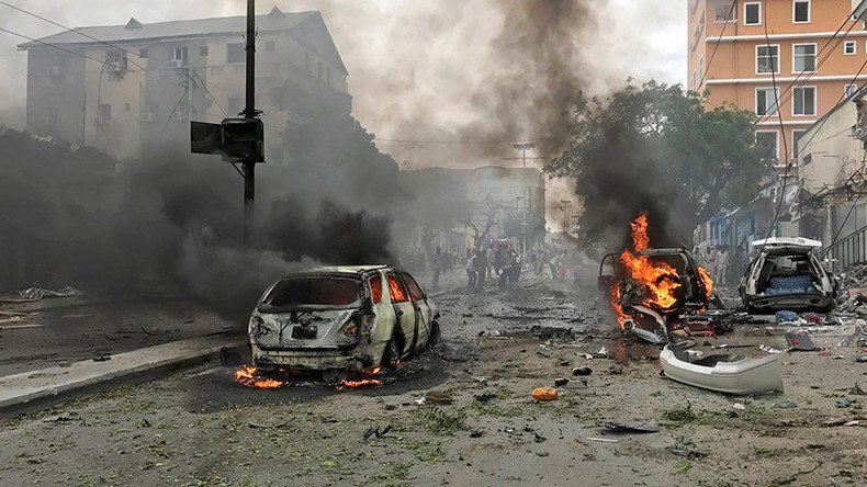 ‘Huge’ car bomb explosion kills at least six in Mogadishu (PHOTOS, VIDEO)