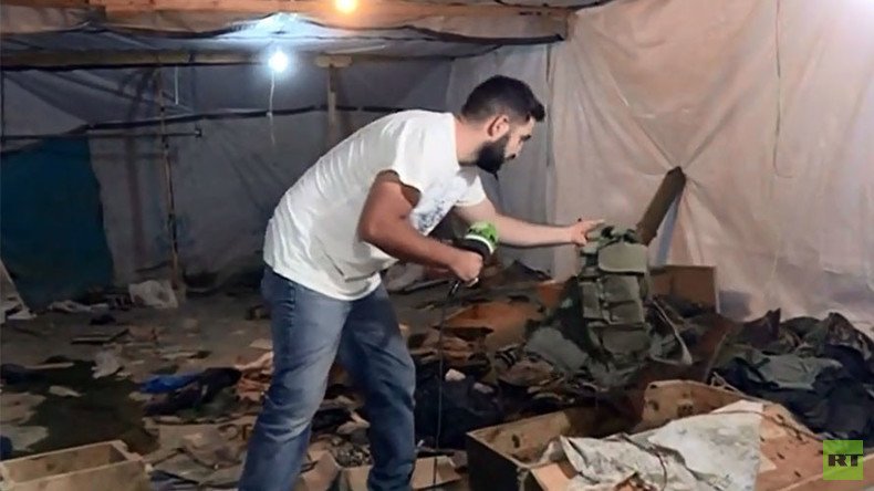 Inside mountain cave HQ of Al-Nusra Front terrorists in Lebanon