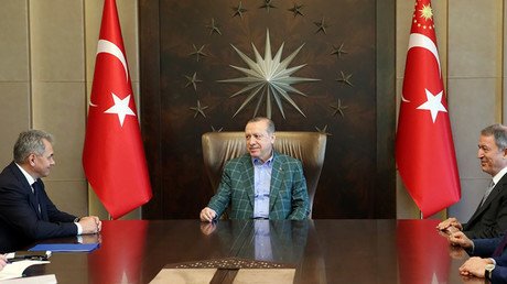 Turkish President Erdogan meets Russia’s defense minister in Istanbul