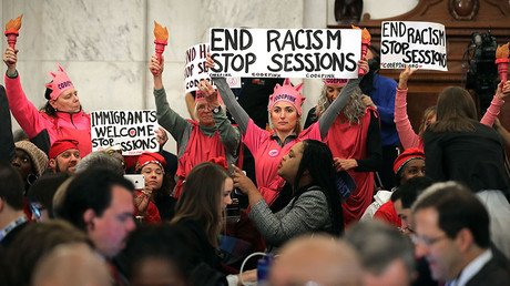 ‘He’s no diplomat’: Code Pink protester removed from Pompeo hearing &arrested 