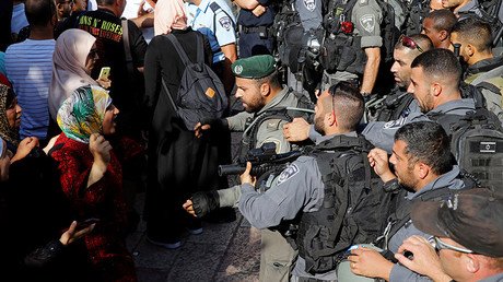 Scuffles erupt outside reopened Temple Mount as Palestinians decry new Israeli security measures