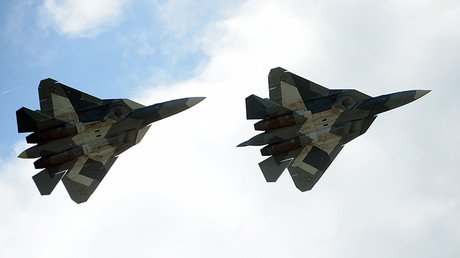 Su-57’s debut? Video claims to show Russia’s 5th-gen jets in action over Syria