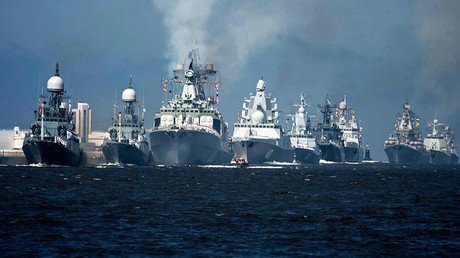 100+ military vessels take part in Russian Navy Day celebrations, incl in Syrian port (PHOTOS)