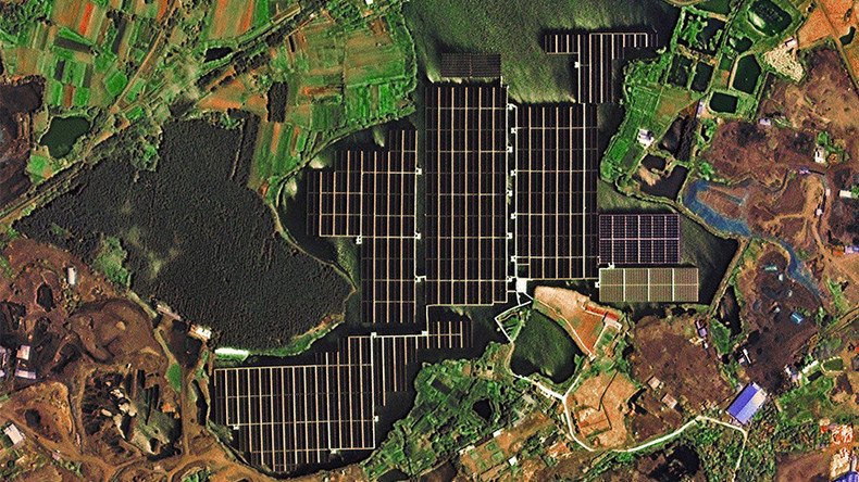 Satellite captures images of world's largest floating solar farm in China (PHOTOS, VIDEO)