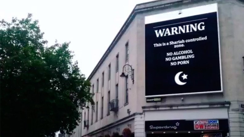 Hackers display swastikas, ‘Shariah message’ and Pepe on Welsh city billboard (IMAGES)
