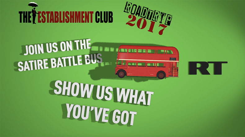 RT & #EstClubTour join forces to find Britain’s best new satirical talent