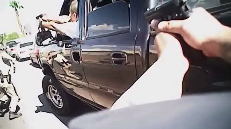 Officer escapes Las Vegas shootout unharmed as bullet hits his gun belt (PHOTO, GRAPHIC VIDEO) 