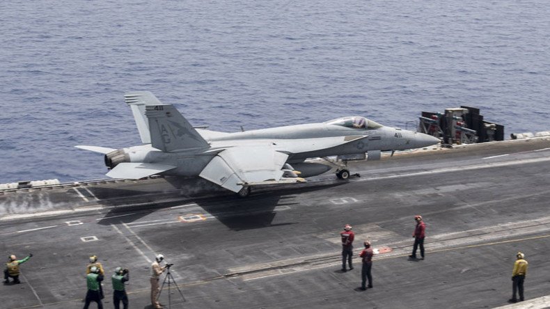 Iranian drone buzzes US Navy jet in Persian Gulf - Pentagon