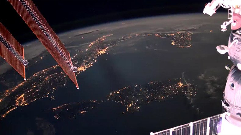 Cosmonaut captures intense electrical storm from ISS (VIDEO)