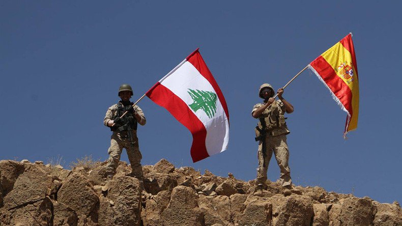 Lebanese army steamrolls ISIS border positions, raises Spanish flag for Barcelona victims