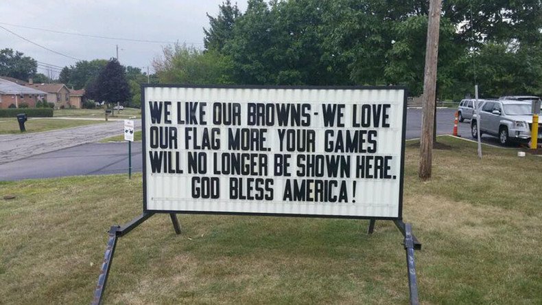 US veterans vow to boycott Cleveland Browns over national anthem protest