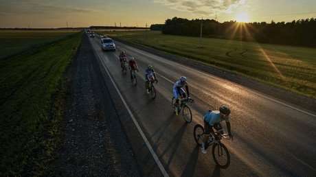 ‘You should hang your heads in shame’: Cycling bigwigs’ ‘disgrace’ after ousting star who dared to lob fans a water bottle (VIDEO)