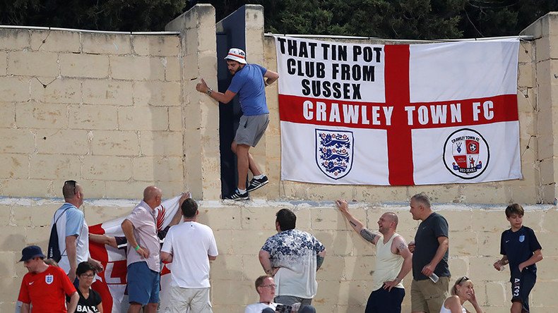 Man of his word: Football fan invades pitch at Malta v England after 400 retweets