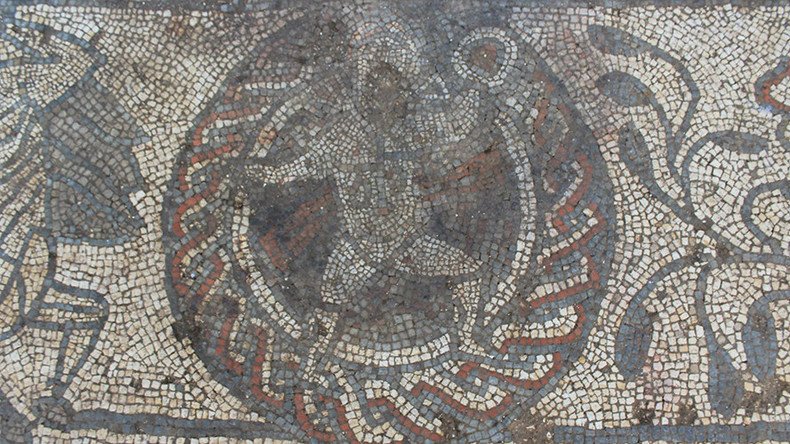 Rare Roman mosaic depicting Greek legends discovered in south east England (PHOTOS)