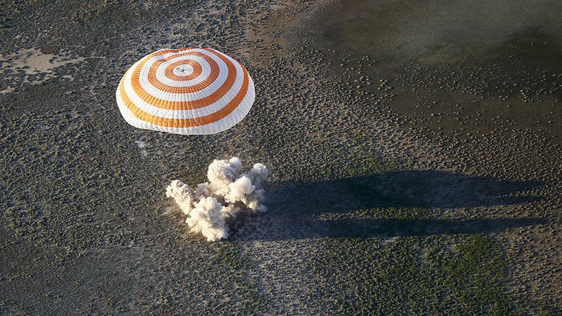 Soyuz spacecraft brings Space Station crew back to Earth (PHOTOS, VIDEOS)