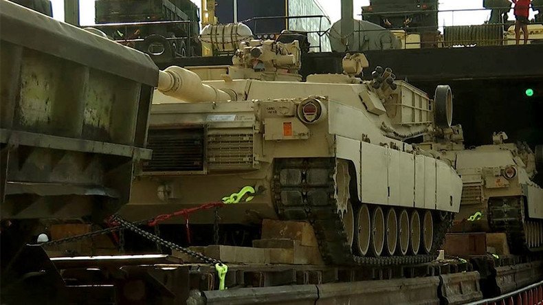 M1 Abrams tanks, heavy armor arrive in Georgian port for Agile Spirit drills (VIDEO)