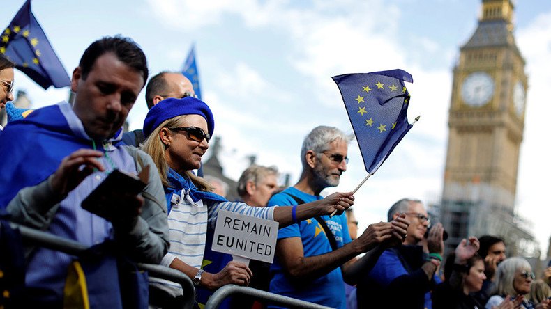 ‘Exit from Brexit’: Protesters march in London to demand U-turn on EU withdrawal (VIDEO)
