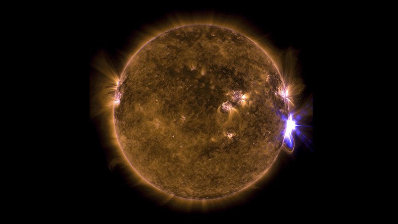 Space Station crew forced to seek shelter during massive solar flare 