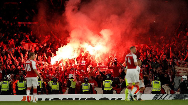 'We're back': German fans invade English stadium after 25-year Europe absence