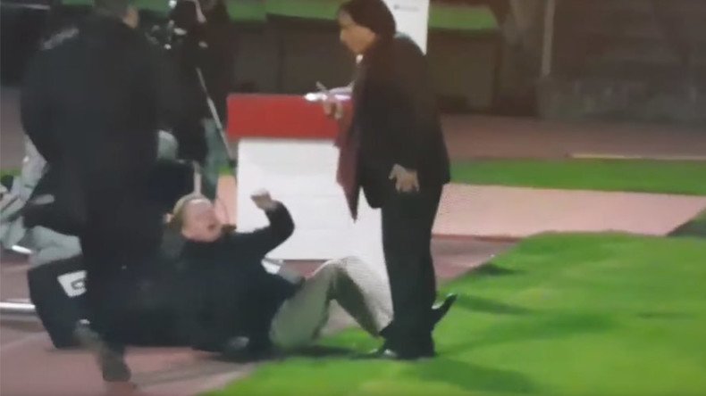 'I kicked his ass - it felt good!’ Swiss football president viciously attacks TV commentator (VIDEO)
