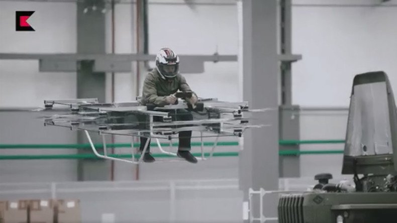 Troops on flying cars? Futuristic manned ‘copter’ tested by Russian arms producer (VIDEO)