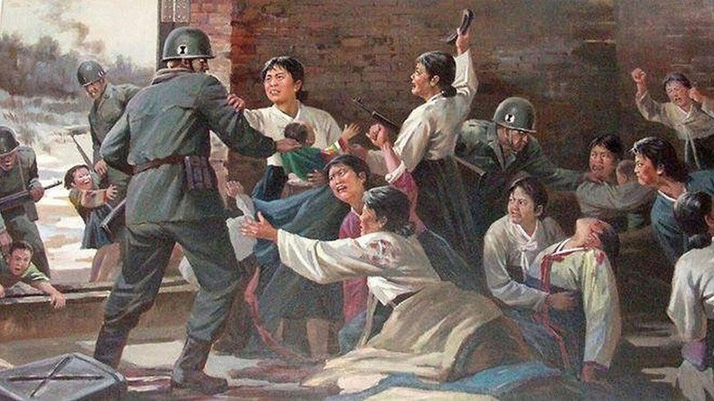 ‘Cannibals & murderers’: Pyongyang’s shocking anti-US propaganda prints revealed (GRAPHIC IMAGES)
