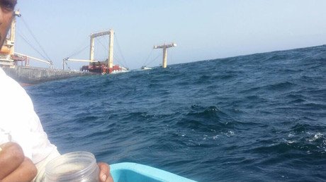 Cargo ship sinks in Arabian Sea en route from UAE, 20 sailors rescued (PHOTOS)