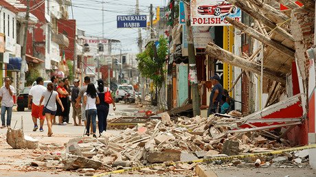  Cracks in walls, falling ceilings & evacuations amid 7.2-magnitude Mexico quake (PHOTOS, VIDEO)