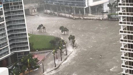 Looks like an ocean: Miami’s ‘Wall Street of the South’ underwater following Irma pounding (VIDEOS)