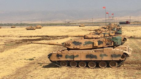 Tanks & howitzers: Turkish Army stages massive drills on Iraqi border (VIDEO, PHOTOS)