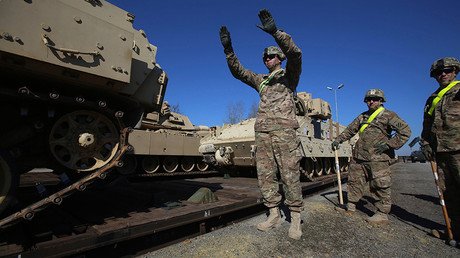 US Army tanks damaged in Poland after failing to pass under train station roof (PHOTOS)
