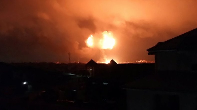 Gas station explosion shakes ground, leaves 7 dead & 1,000s fleeing in Ghana (PHOTOS, VIDEO)