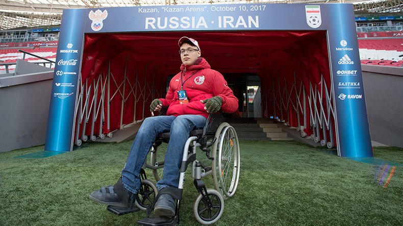 ‘Great news!’ – Disabled fan made reporter for Russia v Iran game