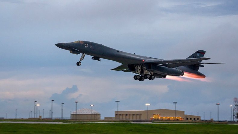 2 US B-1B strategic bombers conduct firing drills with South Korea & Japan