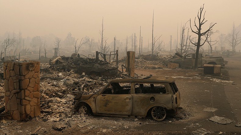 Devastation of California’s raging wildfires laid bare in drone footage (PHOTOS, VIDEOS)