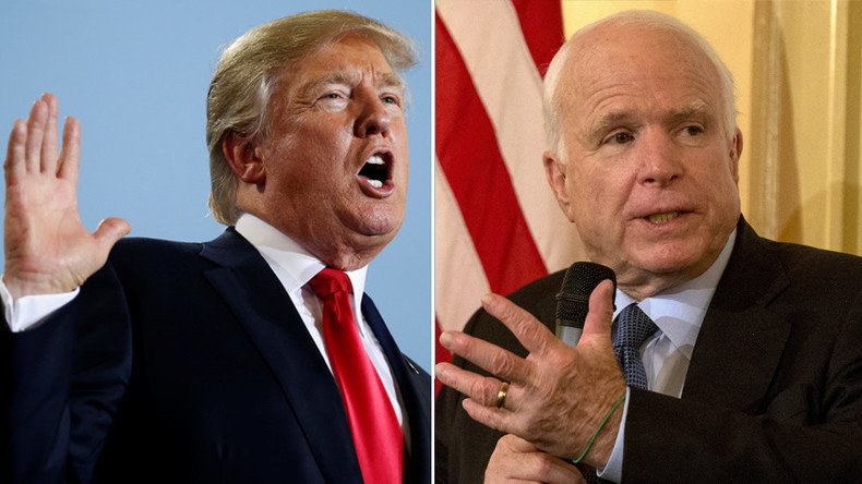 ‘It won’t be pretty’: Trump & McCain at each other’s throats again