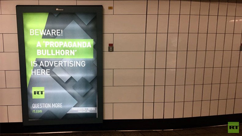 The worst of Times: Establishment paper keeps up attack on RT over London tube ads