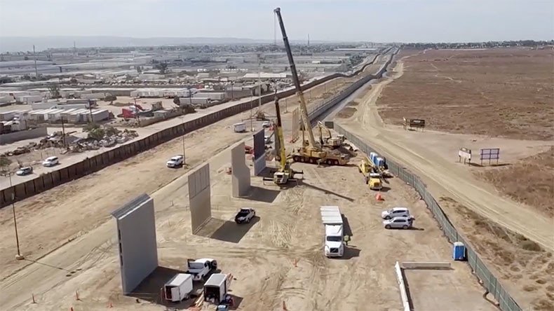Trump border wall prototypes go up in California (VIDEO)
