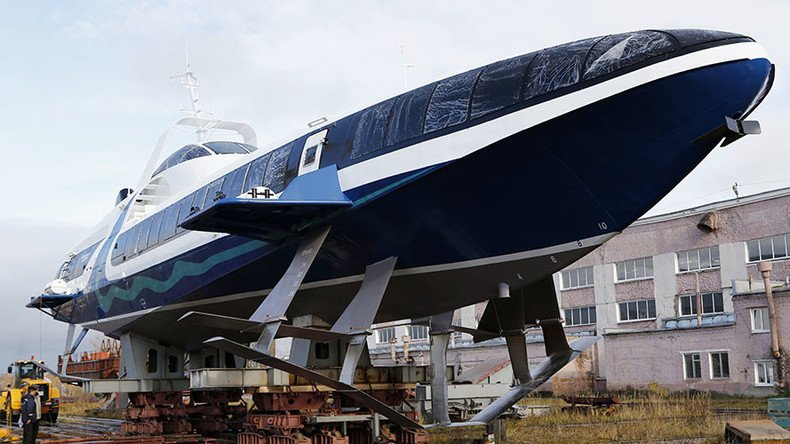 Russia floats brand new hydrofoil passenger ship after two-decade pause