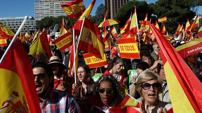 Thousands rally for Spanish unity in Madrid (VIDEO, PHOTO)