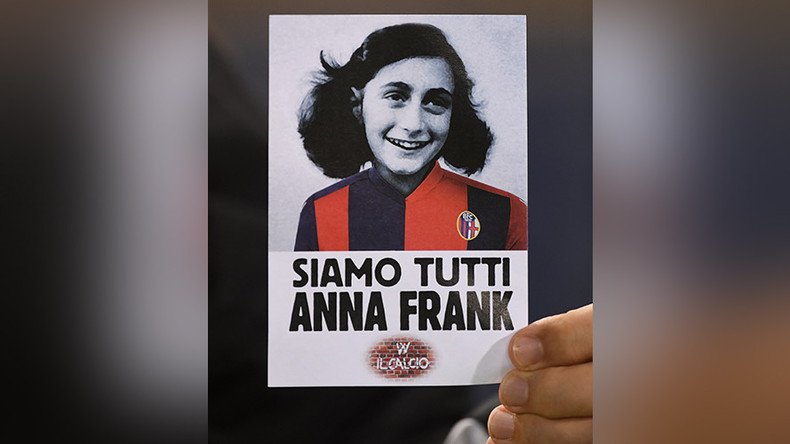 Anti-Semitic Anne Frank stickers appear in Germany in copy of Lazio ultras’ behavior