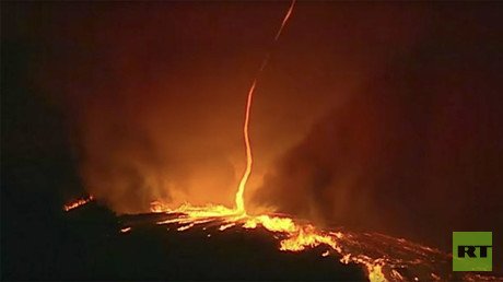 Hypnotic ‘fire devil’ captured on video as Portugal battles raging infernos