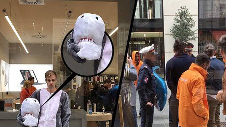 Some-fin’s not right: Man in shark suit fined by Austrian police under new ‘burqa ban’
