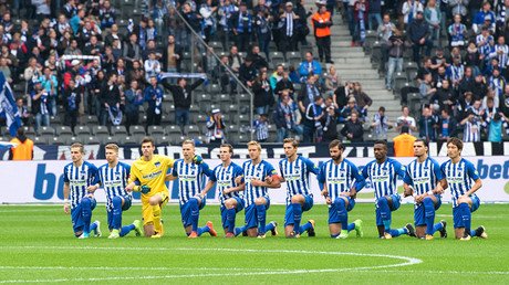 Hertha Berlin footballers kneel for ‘tolerance’ in solidarity with US protests