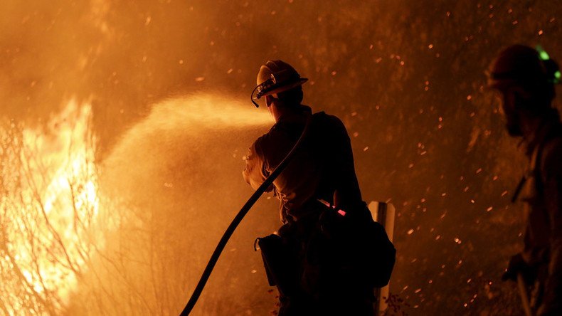 Propane blast shoots flames above treetops in Georgia (VIDEO)