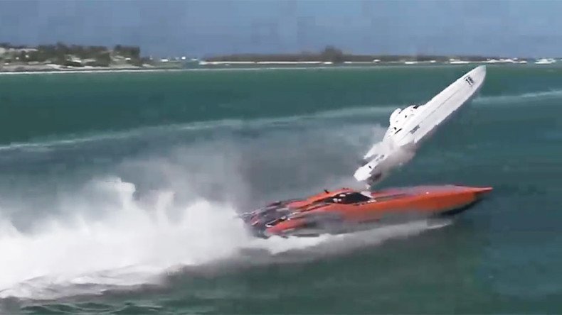 Dramatic footage shows powerboat flipping over during Key West race (VIDEO)